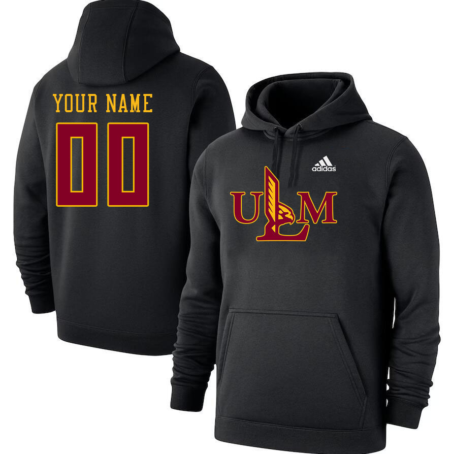 Custom Louisiana?CMonroe Warhawks Name And Number Hoodies-Black